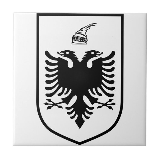 Wapen van Albanië Tegeltje (Voorkant)