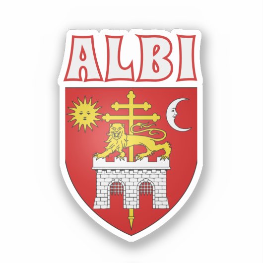 Wapen van Albi, Frankrijk Sticker (Voorkant)
