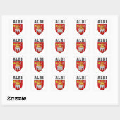 Wapen van Albi, Frankrijk Vierkante Sticker (Vel)