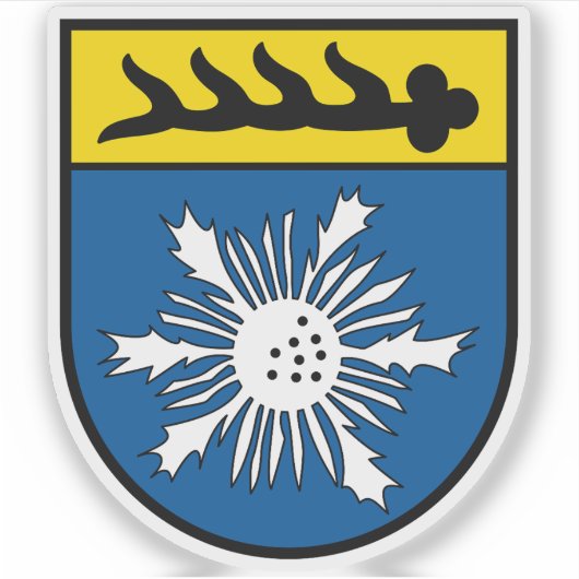 Wapen van Albstadt, Duitsland Sticker (Voorkant)