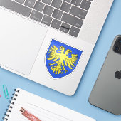 Wapen van Alençon, Orne, Normandië Sticker (Laptop met iPhone)