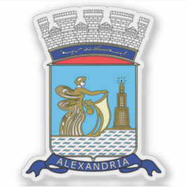 Wapen van Alexandrië, Egypte Sticker
