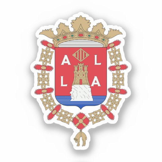 Wapen van Alicante, Spanje Sticker (Voorkant)