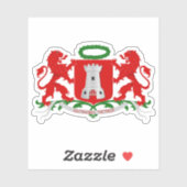 Wapen van Alkmaar, Nederland Sticker (Vel)