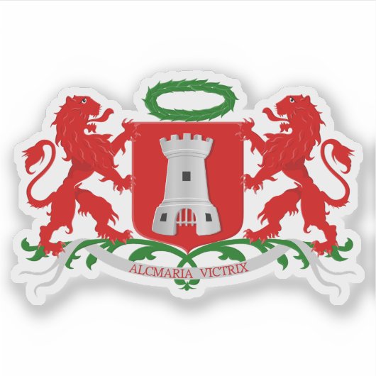 Wapen van Alkmaar, Nederland Sticker (Voorkant)