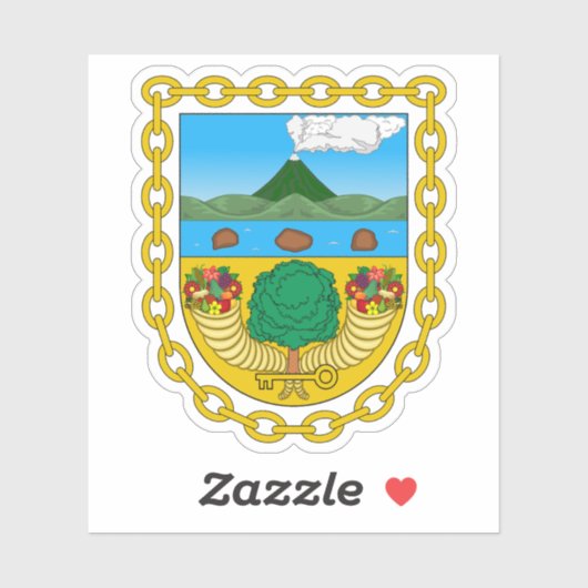 Wapen van Ambato, Ecuador Sticker (Vel)