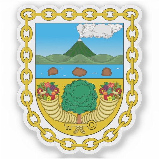 Wapen van Ambato, Ecuador Sticker (Voorkant)