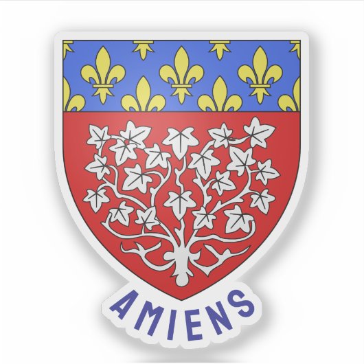 Wapen van Amiens, Frankrijk Sticker (Voorkant)