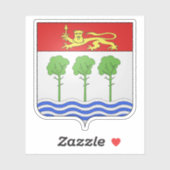 Wapen van Anglet, Pyrénées-Atlantiques Sticker (Vel)