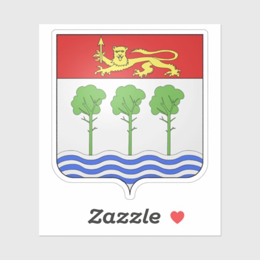 Wapen van Anglet, Pyrénées-Atlantiques Sticker (Vel)