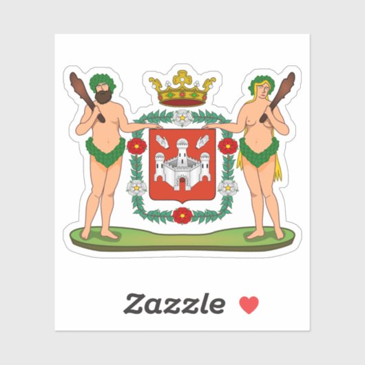 Wapen van Antwerpen, België Sticker (Vel)