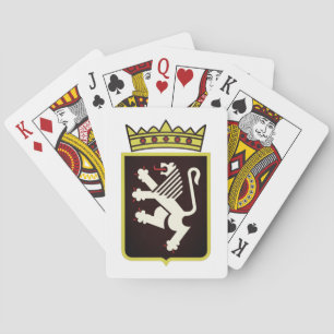 Wapen van Aostadal (Italië) Pokerkaarten
