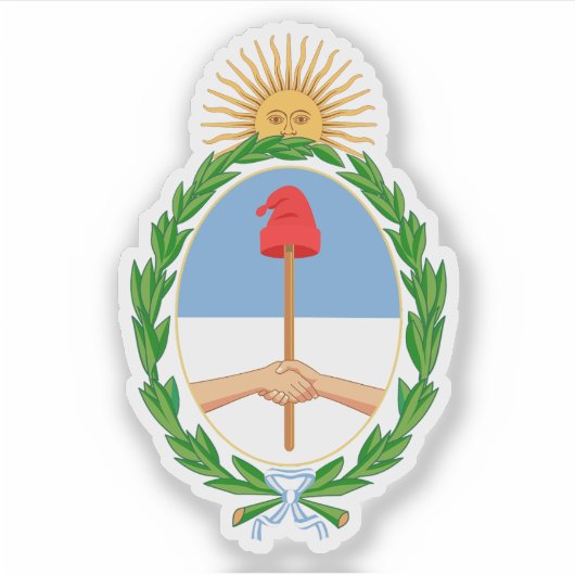 Wapen van Argentinië Sticker (Voorkant)