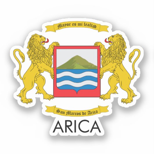 Wapen van Arica, Chili Sticker (Voorkant)