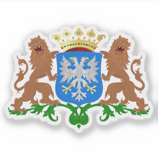 Wapen van Arnhem, Nederland Sticker (Voorkant)