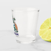 Wapen van Ascension Island Shot Glas (Rechts)