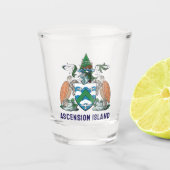 Wapen van Ascension Island Shot Glas (Voorkant)