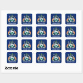 Wapen van Ascension Island Vierkante Sticker (Vel)