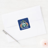 Wapen van Ascension Island Vierkante Sticker (Envelop)