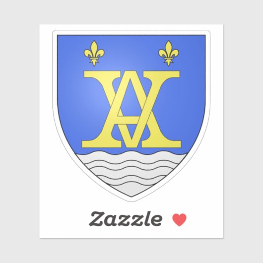 Wapen van Aubagne, Bouches-du-Rhône Sticker (Vel)