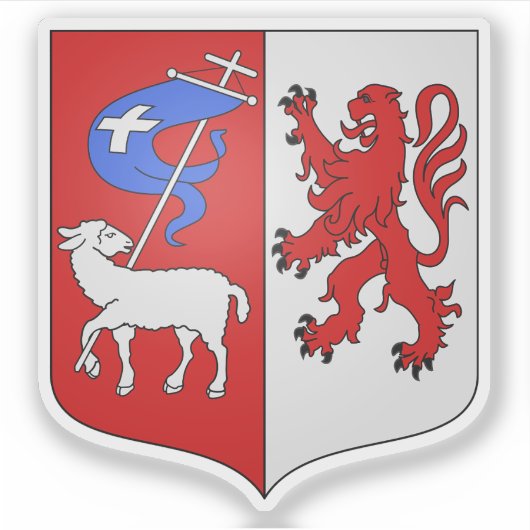 Wapen van Auch, Gers, Occitanie Sticker (Voorkant)