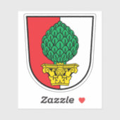 Wapen van Augsburg, Duitsland Sticker (Vel)