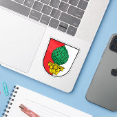 Wapen van Augsburg, Duitsland Sticker (Laptop met iPhone)