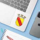 Wapen van Baden-Baden, Duitsland Sticker (Laptop met iPhone)