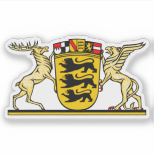 Wapen van Baden-Württemberg, Duitsland Sticker