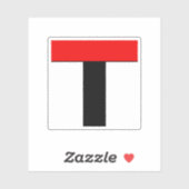 Wapen van Baden, Zwitserland Sticker (Vel)