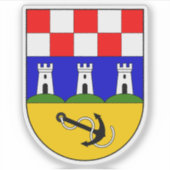 Wapen van Bakar, Kroatië Sticker (Voorkant)