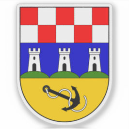 Wapen van Bakar, Kroatië Sticker