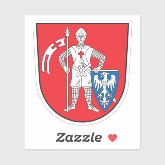 Wapen van Bamberg, Duitsland Sticker (Vel)