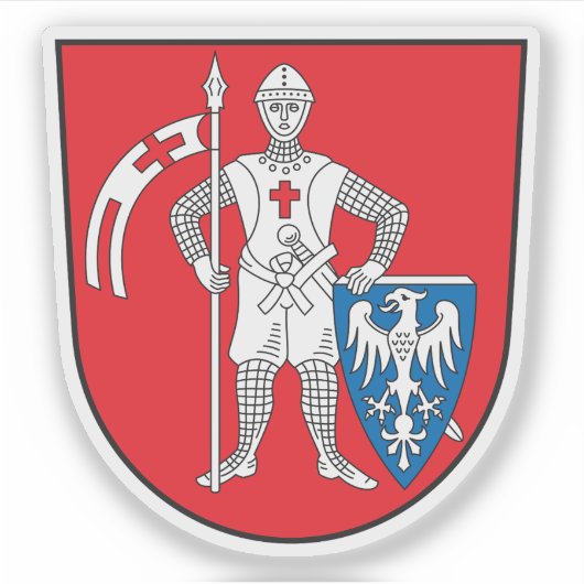 Wapen van Bamberg, Duitsland Sticker (Voorkant)