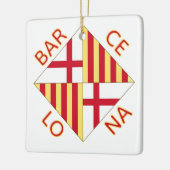 Wapen van Barcelona Keramisch Ornament (Links)
