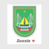 Wapen van Batam, Indonesië Sticker (Vel)