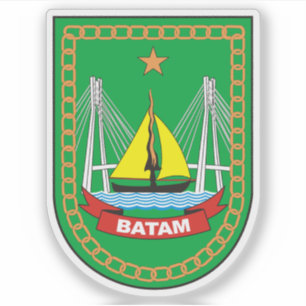 Wapen van Batam, Indonesië Sticker