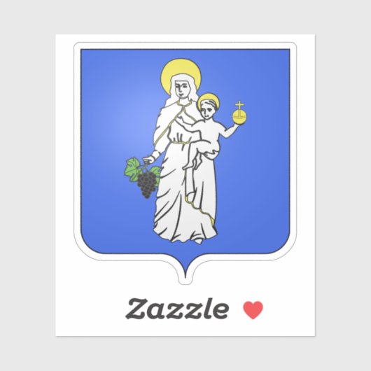 Wapen van Beaune, Côte-d'Or Sticker (Vel)