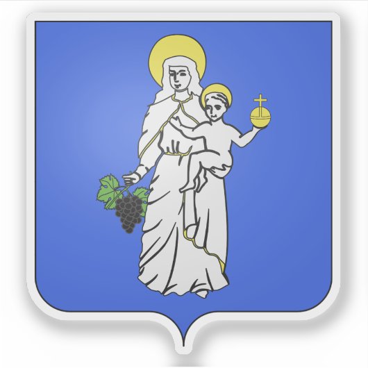 Wapen van Beaune, Côte-d'Or Sticker (Voorkant)