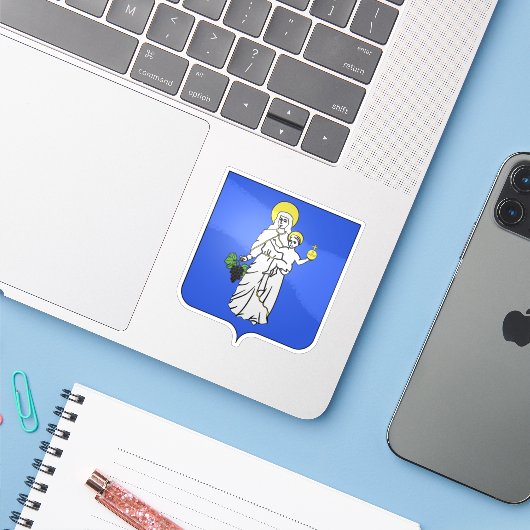 Wapen van Beaune, Côte-d'Or Sticker (Laptop met iPhone)