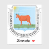 Wapen van Beemster, Nederland Sticker (Vel)