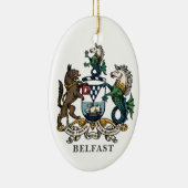 Wapen van Belfast Keramisch Ornament (Rechts)