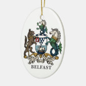 Wapen van Belfast Keramisch Ornament (Links)
