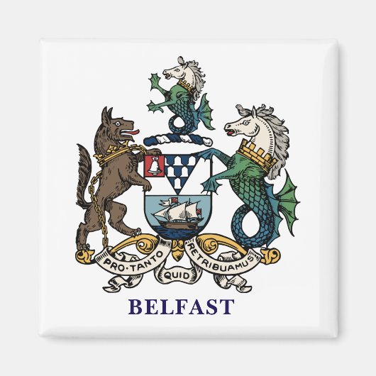 Wapen van Belfast Magneet (Voorkant)