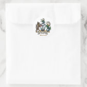 Wapen van Belfast Ronde Sticker (Tas)