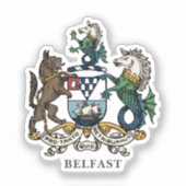 Wapen van Belfast Sticker (Voorkant)