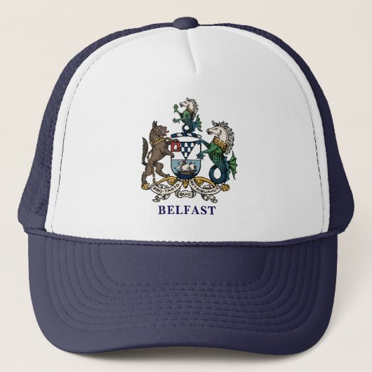Wapen van Belfast Trucker Pet (Voorkant)