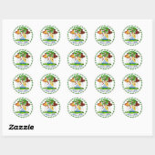 Wapen van Belize Ronde Sticker (Vel)