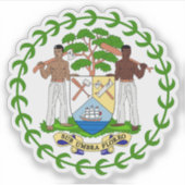 Wapen van Belize Sticker (Voorkant)