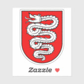 Wapen van Bellinzona, Zwitserland Sticker (Vel)